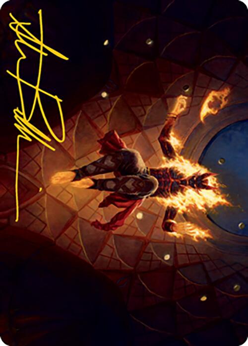 Yusri, Fortune's Flame Art Card (Gold-Stamped Signature) [Modern Horizons 2 Art Series] | L.A. Mood Comics and Games