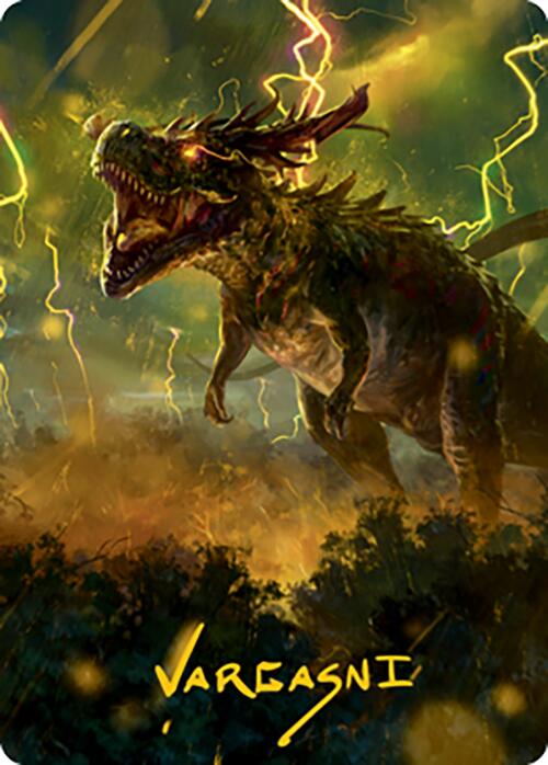 Thrasta, Tempest's Roar Art Card (42) (Gold-Stamped Signature) [Modern Horizons 2 Art Series] | L.A. Mood Comics and Games