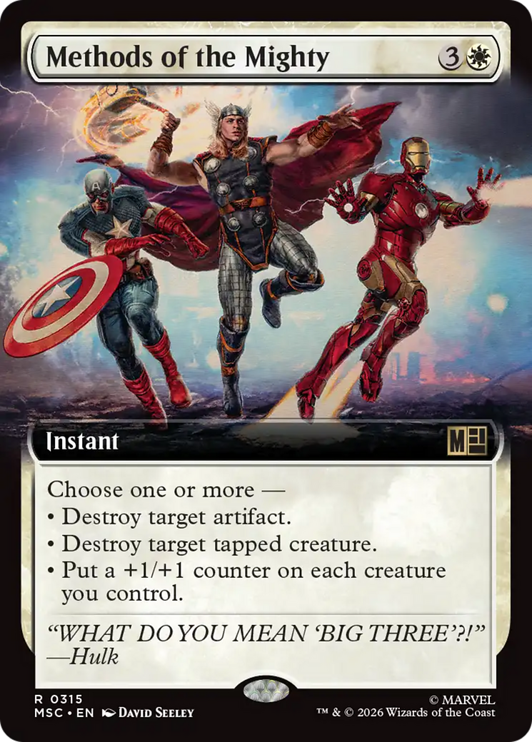 Methods of the Mighty (Extended Art) [Marvel Super Heroes Commander] | L.A. Mood Comics and Games