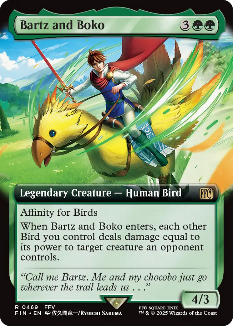 Bartz and Boko (Extended Art) [FINAL FANTASY] | L.A. Mood Comics and Games