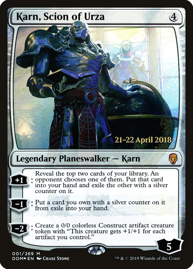 Karn, Scion of Urza [Dominaria Prerelease Promos] | L.A. Mood Comics and Games