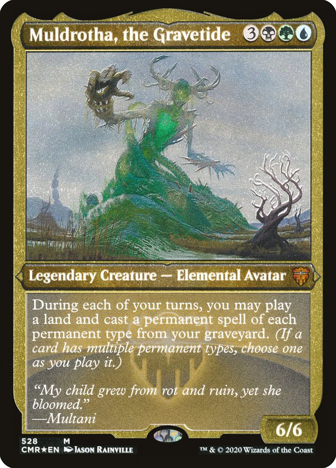 Muldrotha, the Gravetide (Etched) [Commander Legends] | L.A. Mood Comics and Games