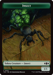 Insect (0022) // Plant Double-Sided Token [Tarkir: Dragonstorm Commander Tokens] | L.A. Mood Comics and Games