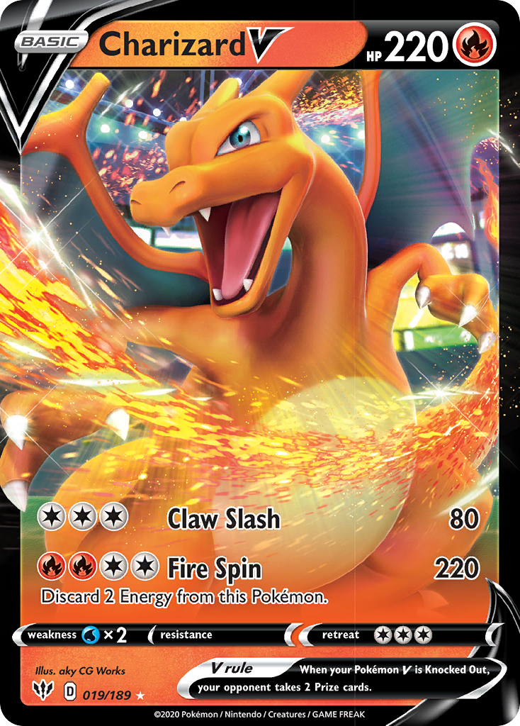 Charizard V (019/189) [Sword & Shield: Darkness Ablaze] | L.A. Mood Comics and Games