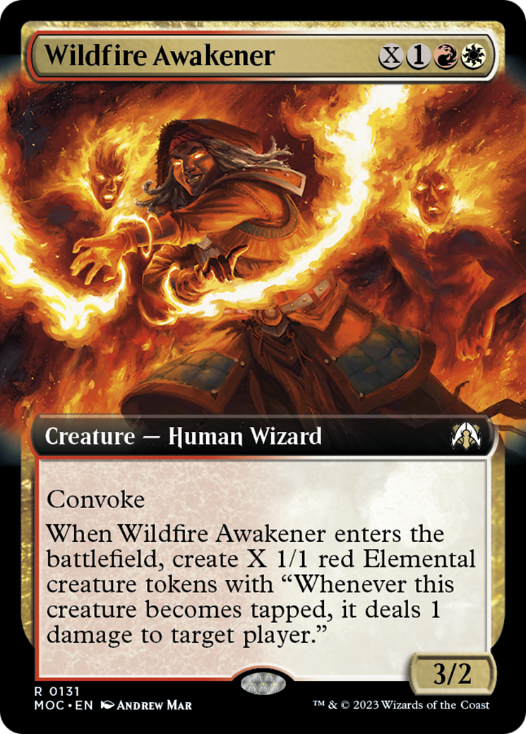 Wildfire Awakener (Extended Art) [March of the Machine Commander] | L.A. Mood Comics and Games