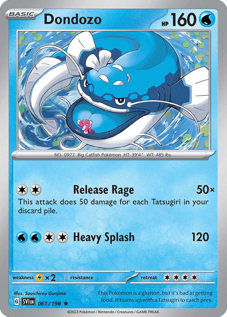 Dondozo (061/198) (Line Holo) [Scarlet & Violet: Base Set] | L.A. Mood Comics and Games