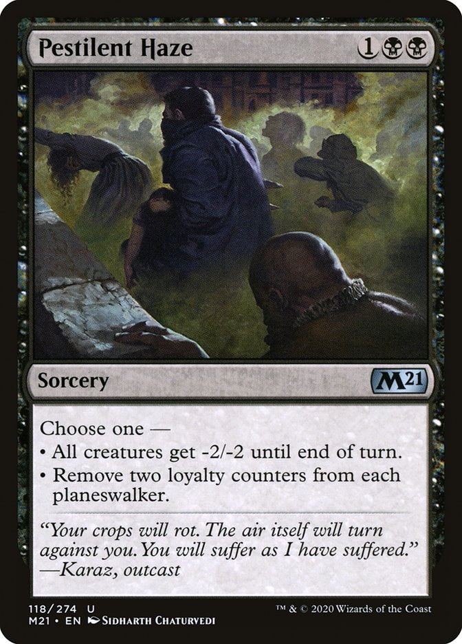 Pestilent Haze [Core Set 2021] | L.A. Mood Comics and Games