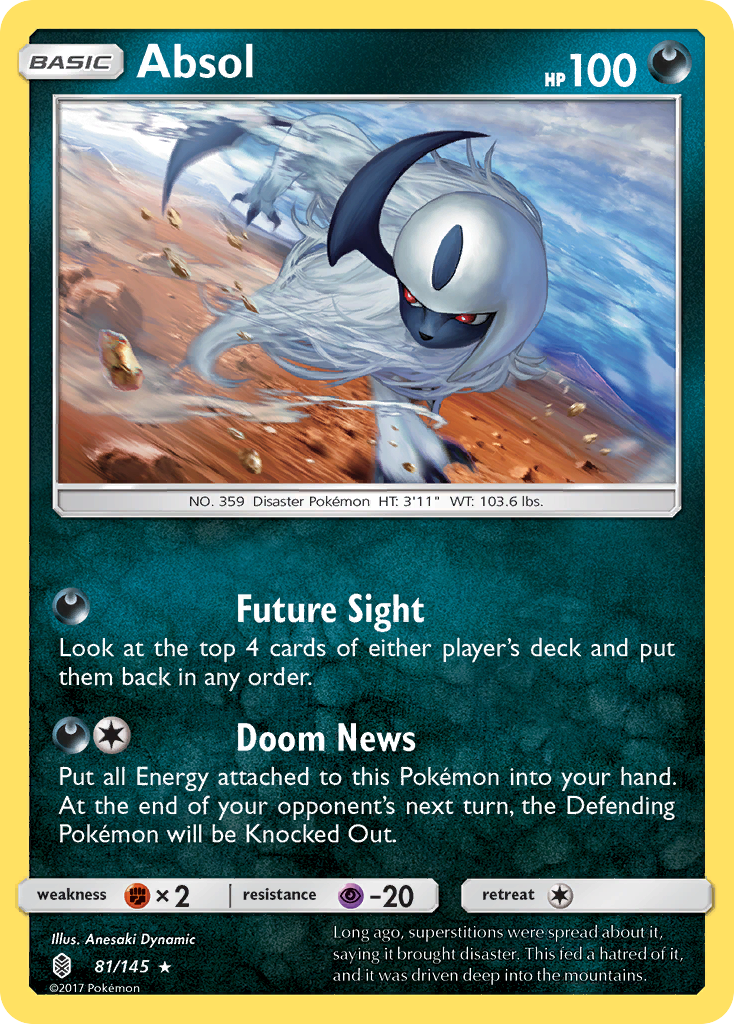 Absol (81/145) [Sun & Moon: Guardians Rising] | L.A. Mood Comics and Games