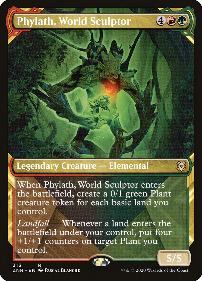 Phylath, World Sculptor (Showcase) [Zendikar Rising] | L.A. Mood Comics and Games