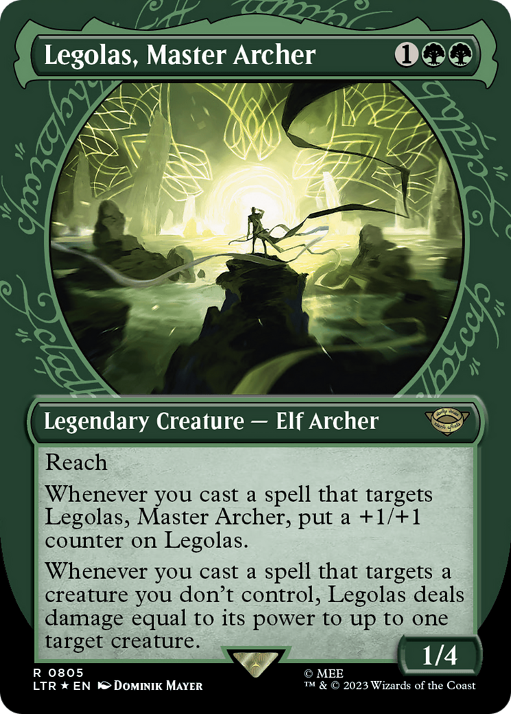 Legolas, Master Archer (Showcase) (Surge Foil) [The Lord of the Rings: Tales of Middle-Earth] | L.A. Mood Comics and Games