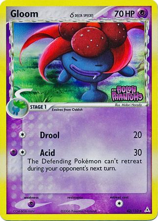 Gloom (42/110) (Delta Species) (Stamped) [EX: Holon Phantoms] | L.A. Mood Comics and Games