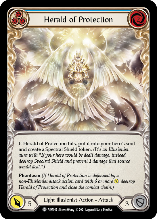 Herald of Protection (Blue) [PSM016] (Monarch Prism Blitz Deck) | L.A. Mood Comics and Games