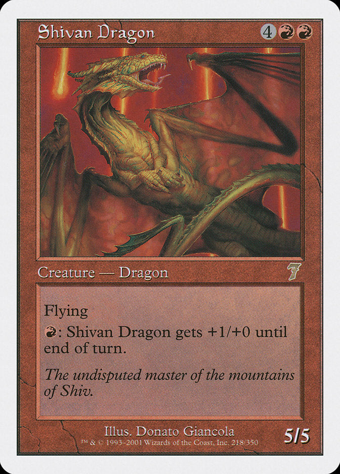 Shivan Dragon [Seventh Edition] | L.A. Mood Comics and Games