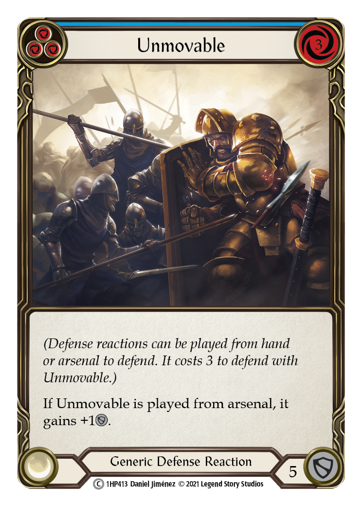 Unmovable (Blue) [1HP413] (History Pack 1) | L.A. Mood Comics and Games