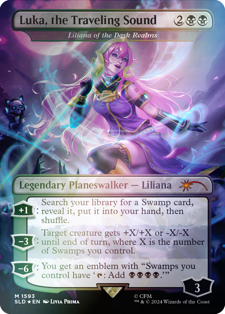 Luka, the Traveling Sound - Liliana of the Dark Realms (Rainbow Foil) [Secret Lair Drop Series] | L.A. Mood Comics and Games