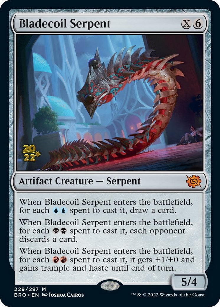 Bladecoil Serpent [The Brothers' War Prerelease Promos] | L.A. Mood Comics and Games