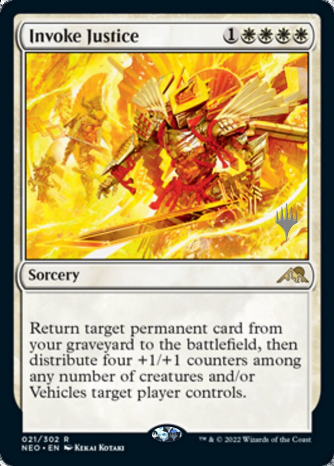 Invoke Justice (Promo Pack) [Kamigawa: Neon Dynasty Promos] | L.A. Mood Comics and Games