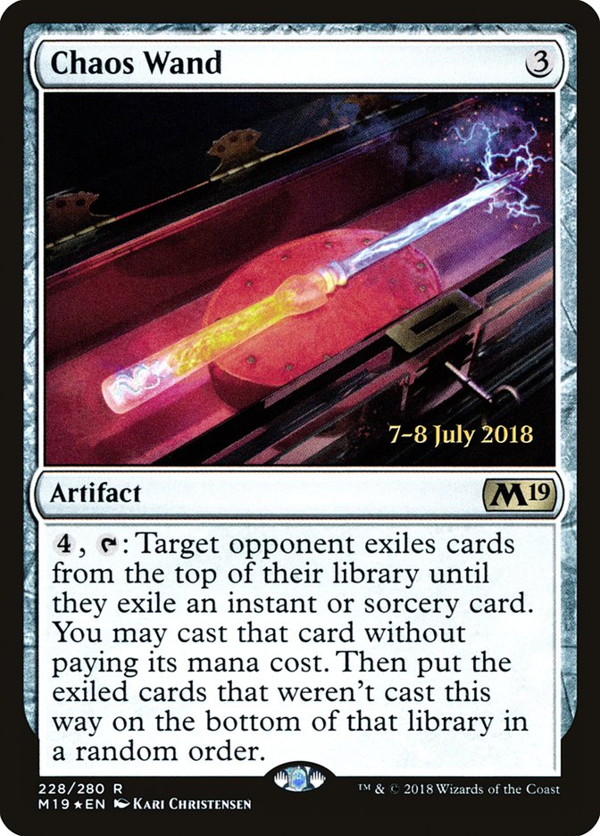 Chaos Wand [Core Set 2019 Prerelease Promos] | L.A. Mood Comics and Games