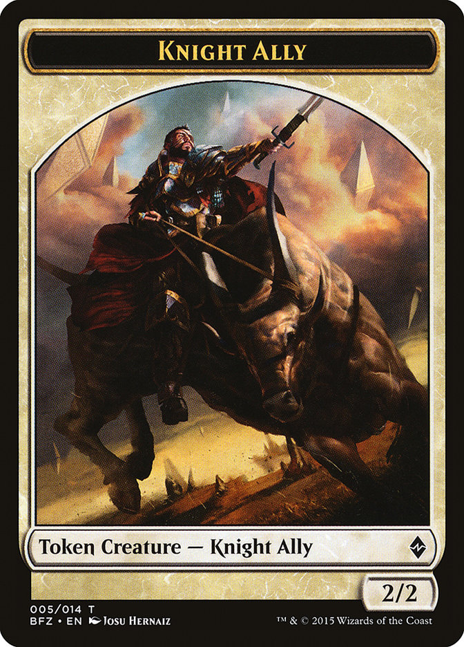 Knight Ally Token [Battle for Zendikar Tokens] | L.A. Mood Comics and Games