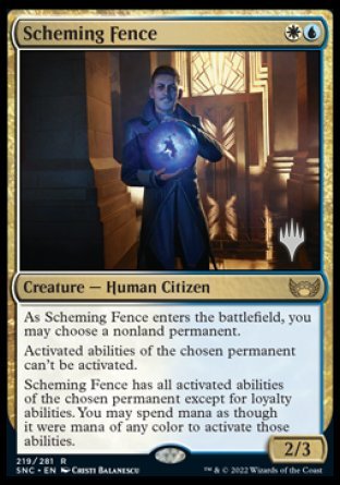 Scheming Fence (Promo Pack) [Streets of New Capenna Promos] | L.A. Mood Comics and Games