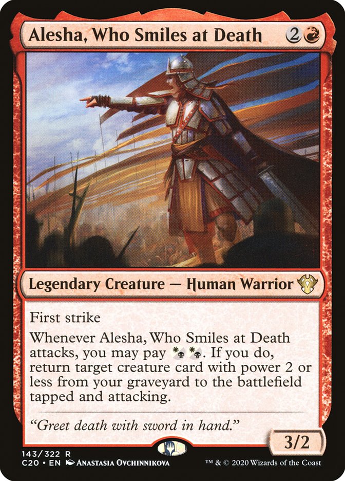 Alesha, Who Smiles at Death [Commander 2020] | L.A. Mood Comics and Games