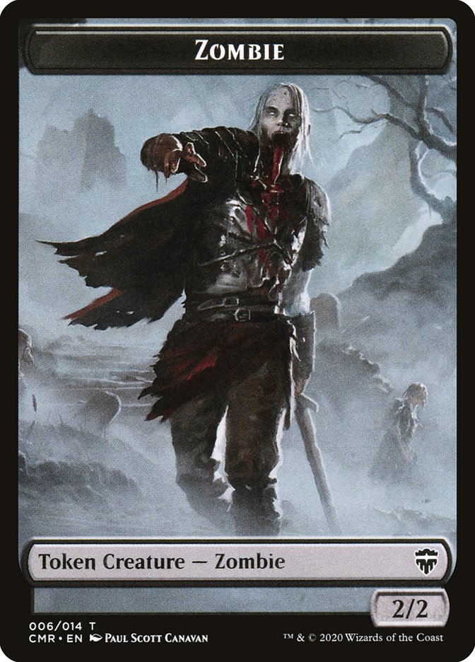 Golem // Zombie Double-Sided Token [Commander Legends Tokens] | L.A. Mood Comics and Games
