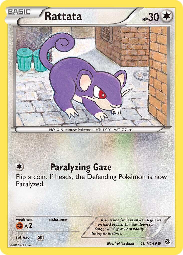 Rattata (104/149) [Black & White: Boundaries Crossed] | L.A. Mood Comics and Games