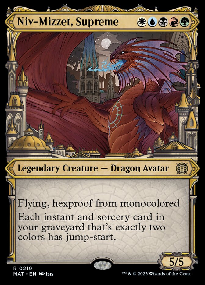 Niv-Mizzet, Supreme (Showcase Halo Foil) [March of the Machine: The Aftermath] | L.A. Mood Comics and Games
