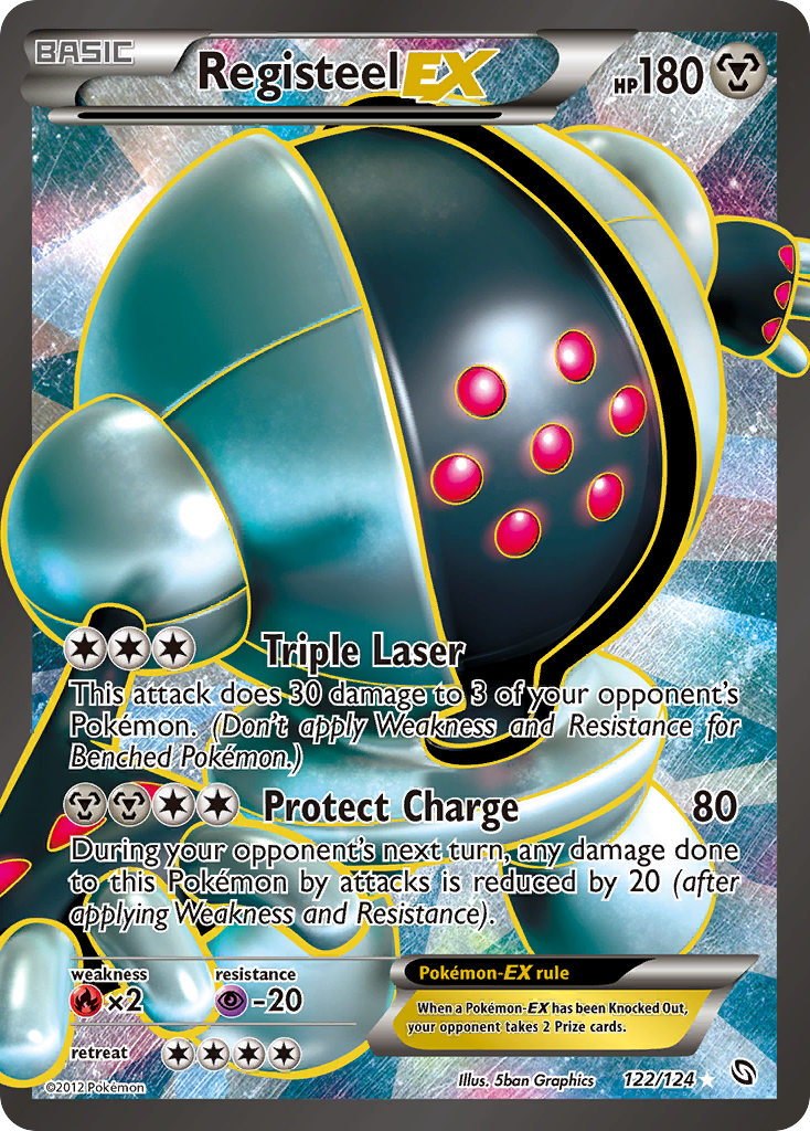 Registeel EX (122/124) [Black & White: Dragons Exalted] | L.A. Mood Comics and Games