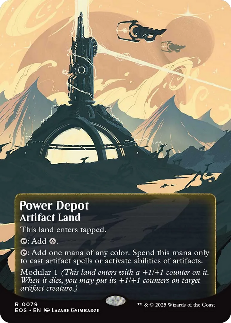 Power Depot (0079) (Borderless) [Edge of Eternities: Stellar Sights] | L.A. Mood Comics and Games