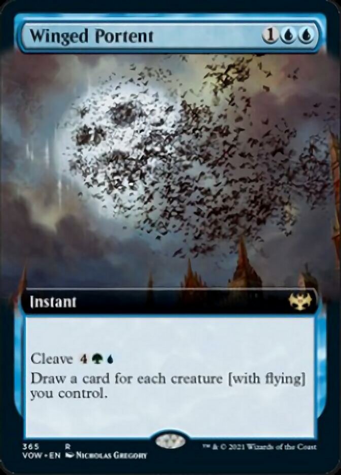 Winged Portent (Extended Art) [Innistrad: Crimson Vow] | L.A. Mood Comics and Games