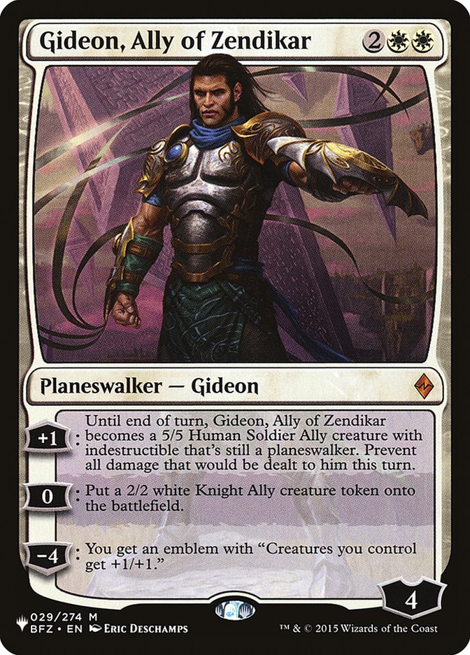Gideon, Ally of Zendikar [The List] | L.A. Mood Comics and Games