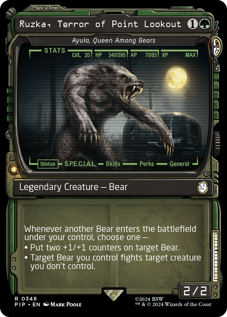 Ruzka, Terror of Point Lookout - Ayula, Queen Among Bears (Showcase) [Fallout] | L.A. Mood Comics and Games