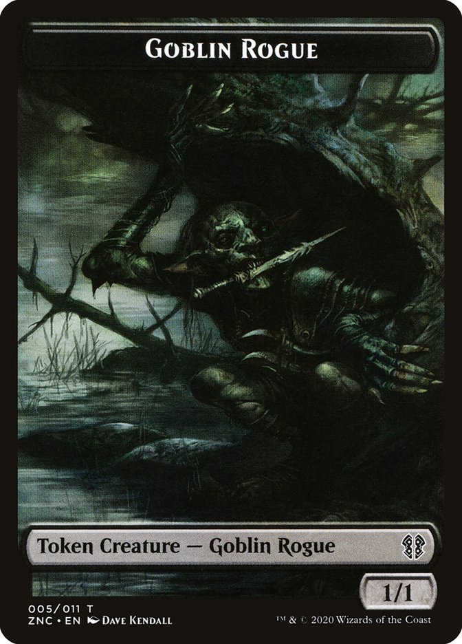 Faerie Rogue // Goblin Rogue Double-Sided Token [Zendikar Rising Commander Tokens] | L.A. Mood Comics and Games