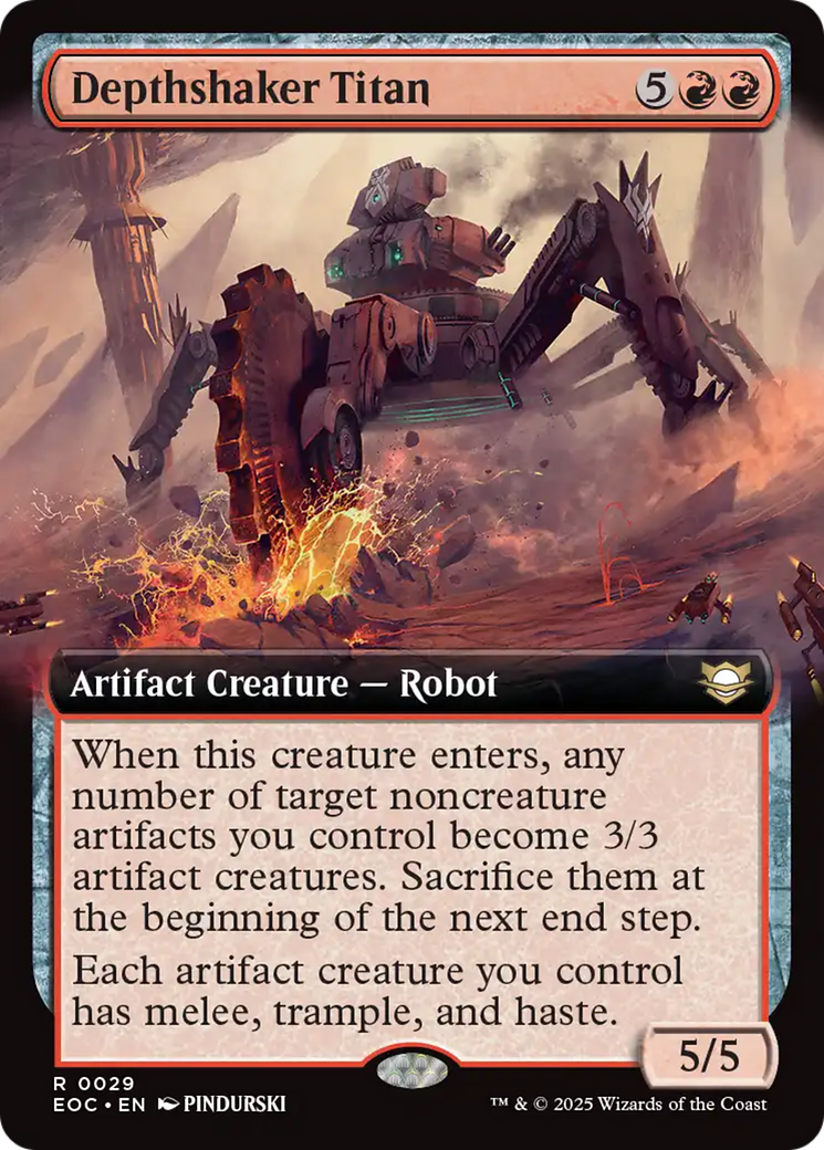 Depthshaker Titan (Extended Art) [Edge of Eternities Commander] | L.A. Mood Comics and Games