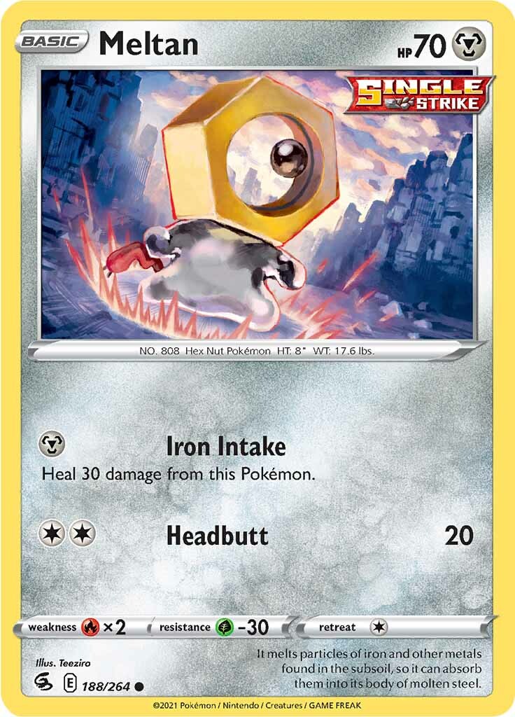 Meltan (188/264) [Sword & Shield: Fusion Strike] | L.A. Mood Comics and Games