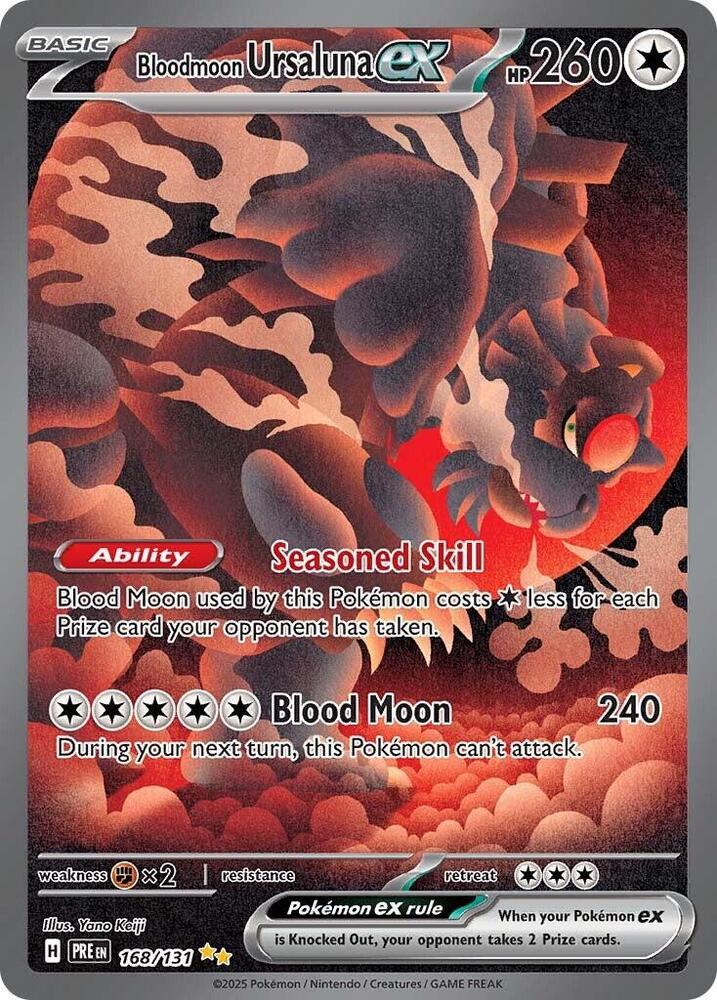 Bloodmoon Ursaluna ex (168/131) [Scarlet & Violet: Prismatic Evolutions] | L.A. Mood Comics and Games