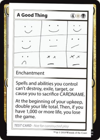 A Good Thing (2021 Edition) [Mystery Booster Playtest Cards] | L.A. Mood Comics and Games