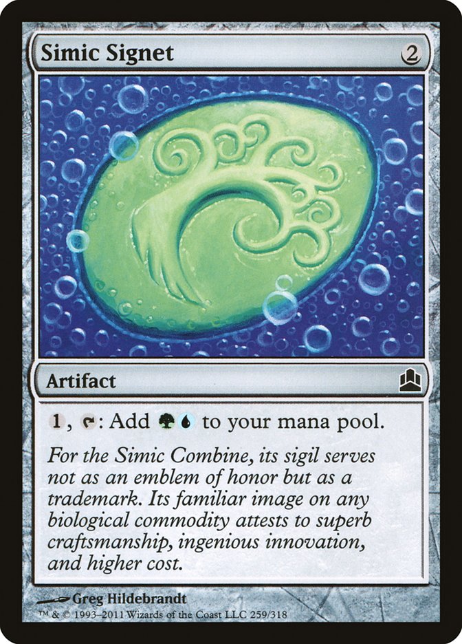 Simic Signet [Commander 2011] | L.A. Mood Comics and Games