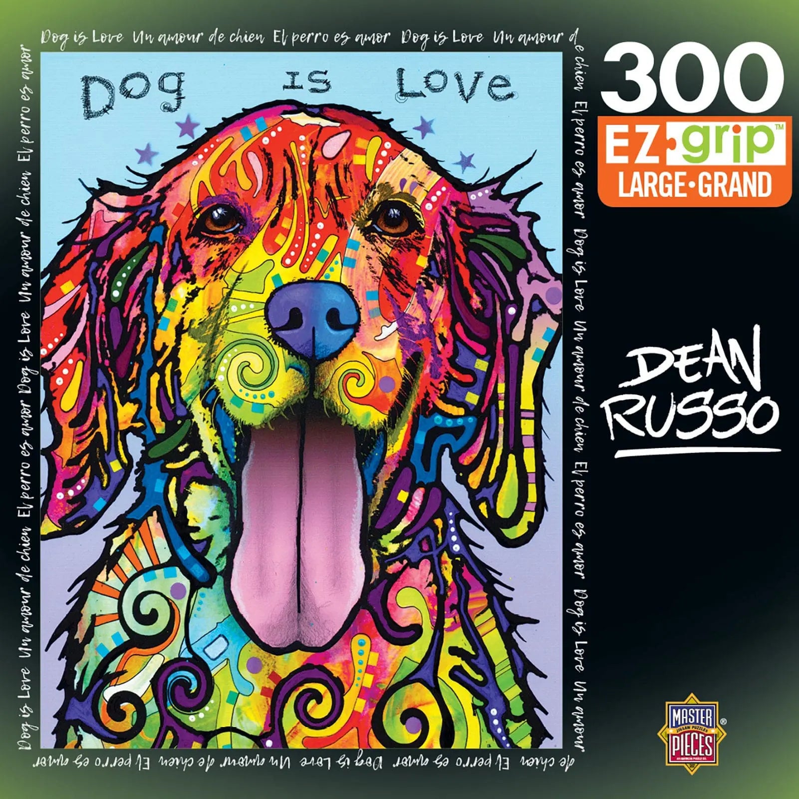 Puzzle: 300pc Dean Russo Dog is Love | L.A. Mood Comics and Games