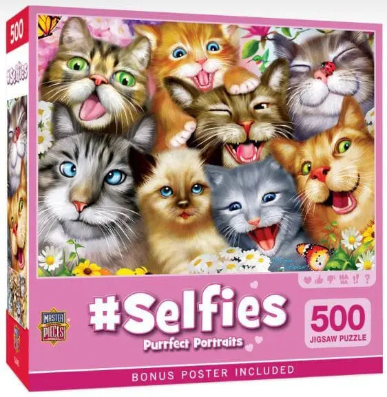 Puzzle: 500pc Purrfect Portraits | L.A. Mood Comics and Games