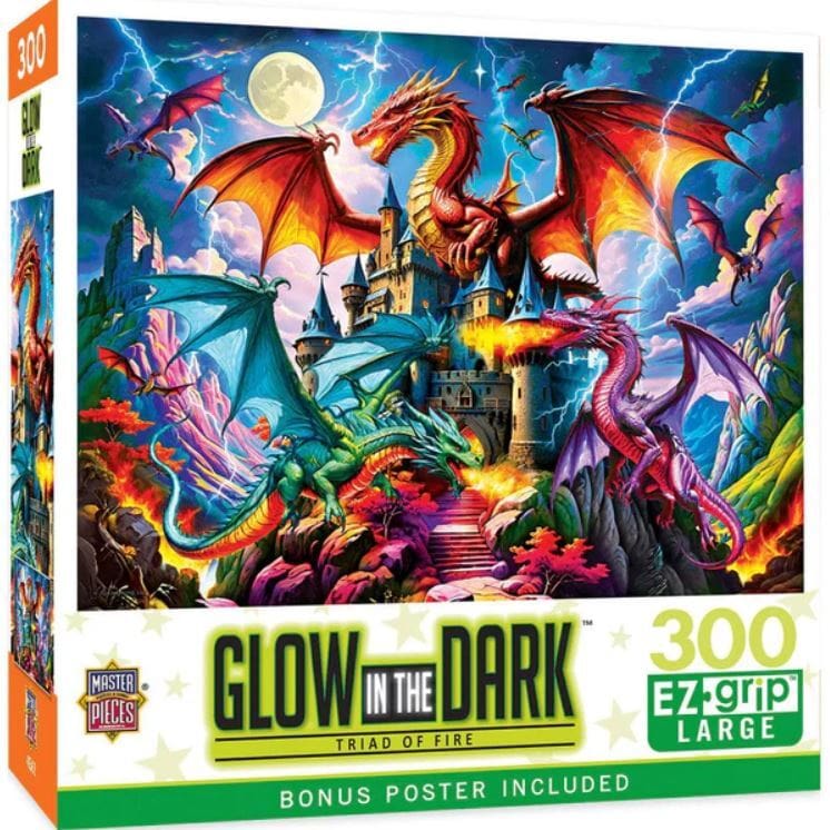 Puzzle 300pc Triad of Fire | L.A. Mood Comics and Games