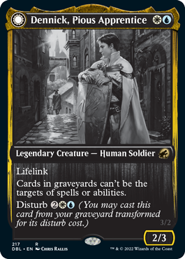 Dennick, Pious Apprentice // Dennick, Pious Apparition [Innistrad: Double Feature] | L.A. Mood Comics and Games
