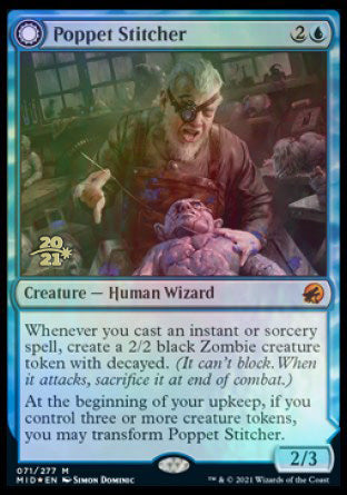 Poppet Stitcher // Poppet Factory [Innistrad: Midnight Hunt Prerelease Promos] | L.A. Mood Comics and Games