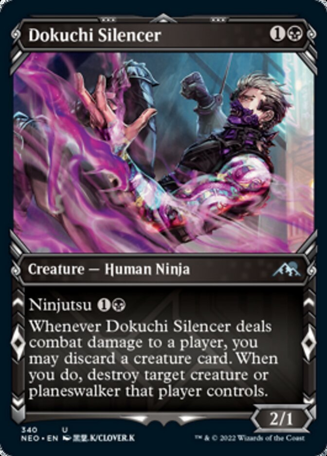 Dokuchi Silencer (Showcase Ninja) [Kamigawa: Neon Dynasty] | L.A. Mood Comics and Games