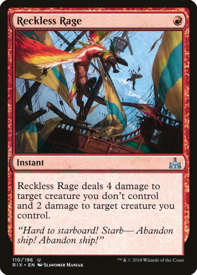 Reckless Rage [Rivals of Ixalan] | L.A. Mood Comics and Games