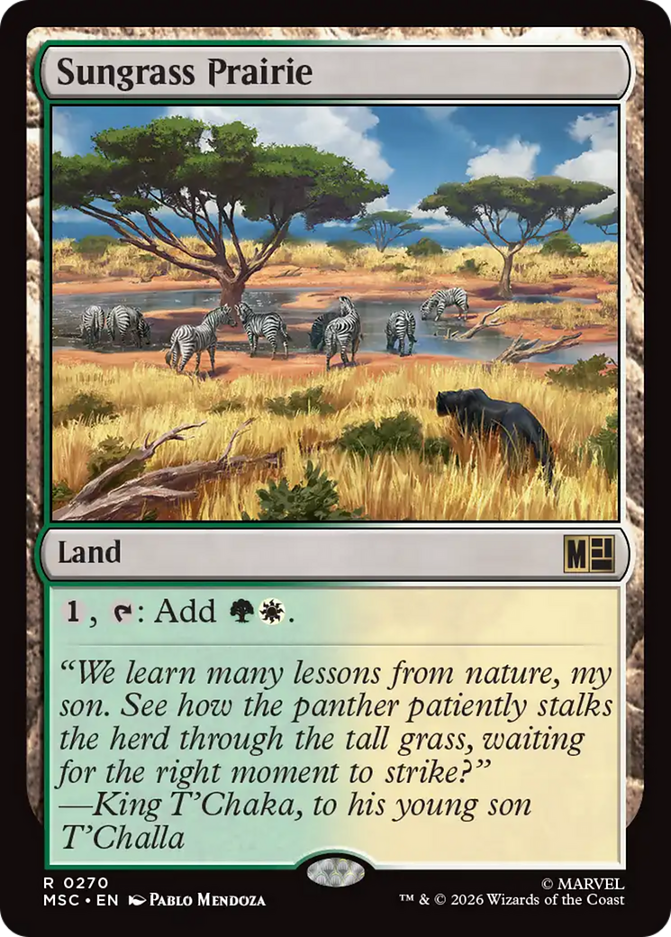 Sungrass Prairie (Surge Foil) [Marvel Super Heroes Commander] | L.A. Mood Comics and Games