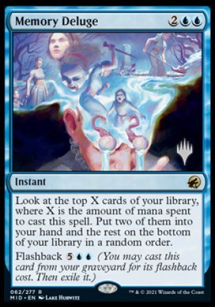 Memory Deluge (Promo Pack) [Innistrad: Midnight Hunt Promos] | L.A. Mood Comics and Games