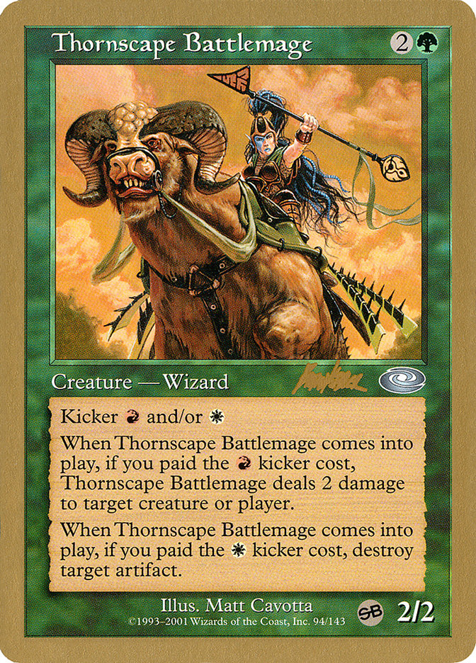 Thornscape Battlemage (Brian Kibler) (SB) [World Championship Decks 2002] | L.A. Mood Comics and Games