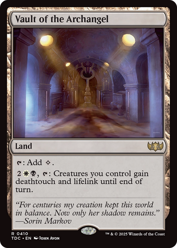 Vault of the Archangel [Tarkir: Dragonstorm Commander] | L.A. Mood Comics and Games